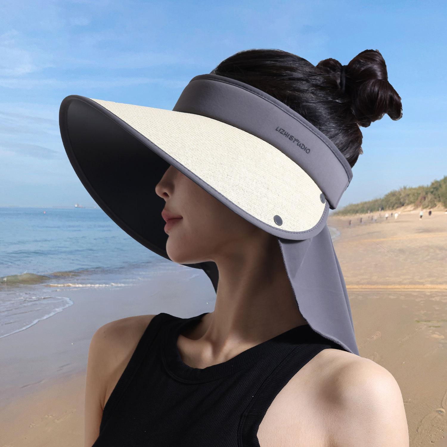 

Летняя женская модная шляпа от солнца с широкими полями и удобным регулируемым размером Beige