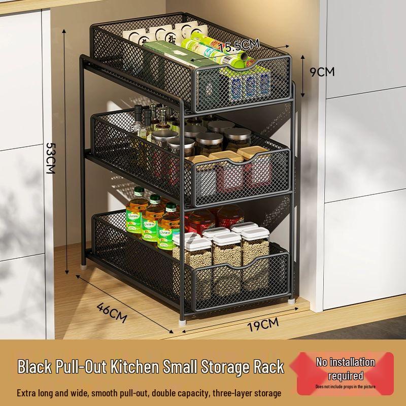 Ausziehbares Unterschrank-Aufbewahrungsregal