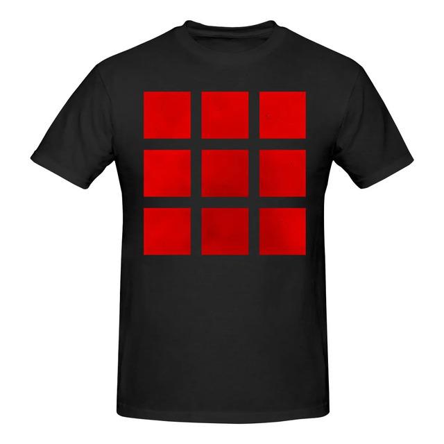 Camiseta Estampada De Nine Red Squares S