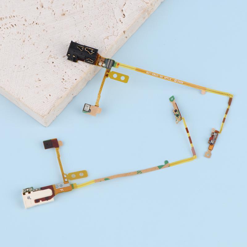 For Ipod Nano 5 5Th Gen Black White Headphone Audio Jack Hold Switch Microphone Module Flex Cable Repair Part