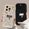 Case For Iphone 11 12 13 14 15 16 Pro Max 16ProMax 7 8 SE 2022 XR X XS 16 Plus Case Cover Soft Couple Cute Bear Full Protection