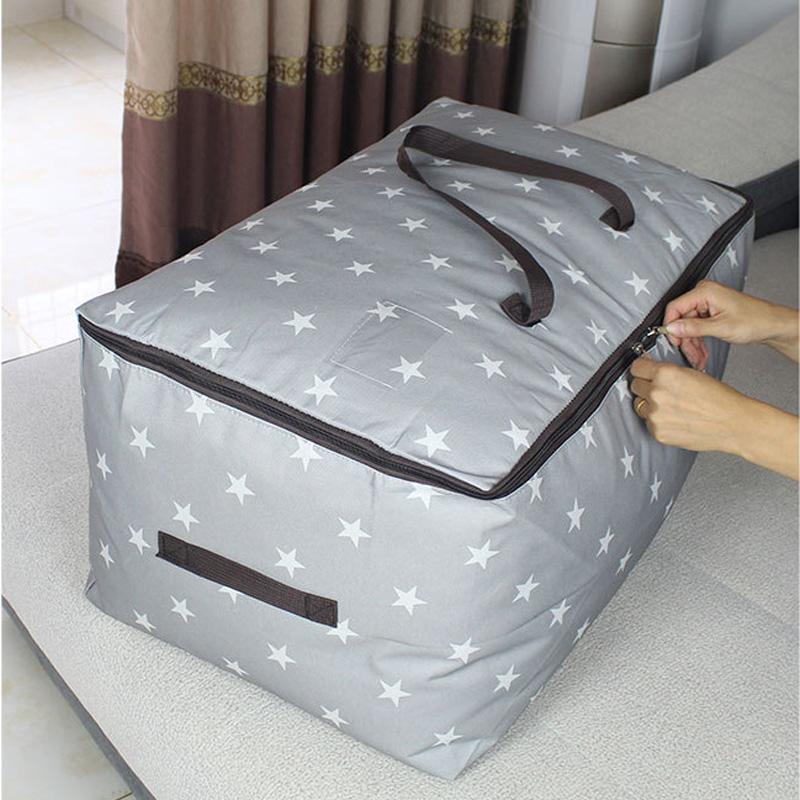Large Capacity Oxford Cloth Clothes Quilt Storage Bag Household Moisture Proof Dusproof Organizer Bag Moving Luggage Packing Bag