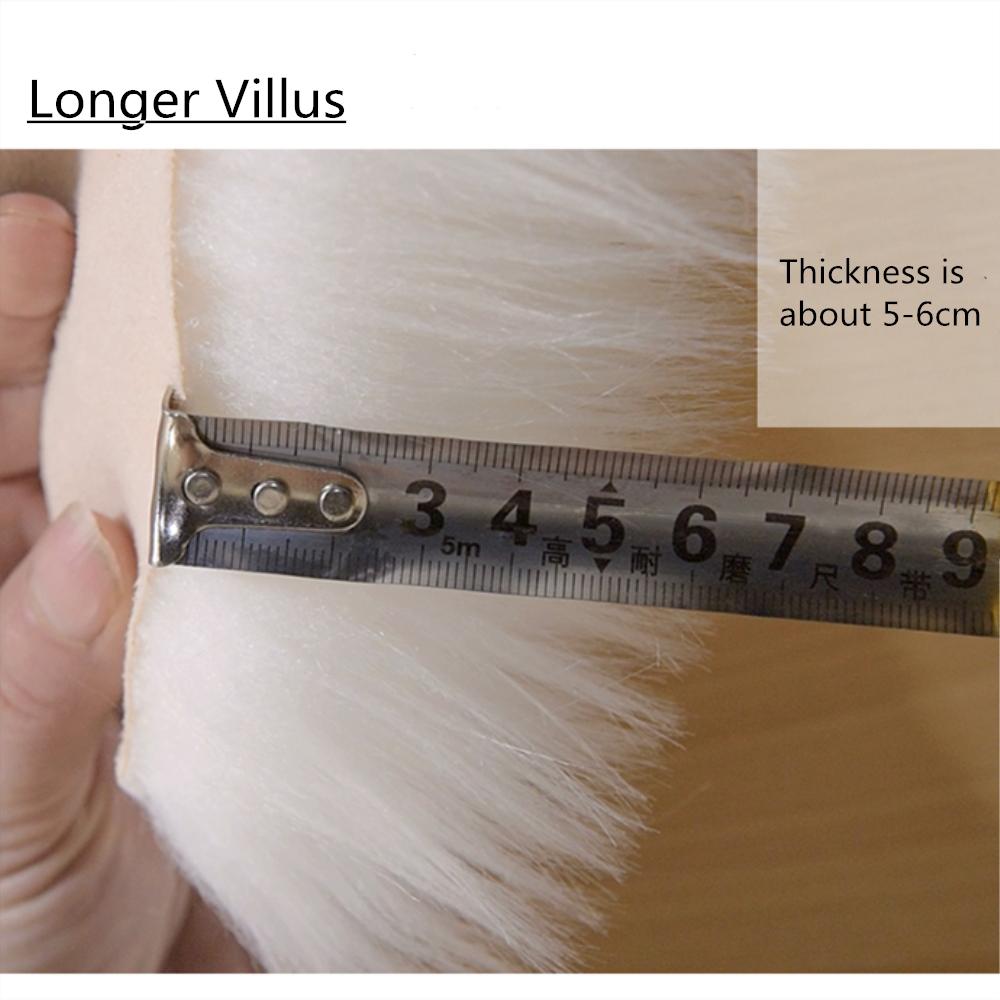 Soft Artificial Sheepskin Rug Warm Hairy Carpet Seat Bedroom Living Room Sofa Mat Round Rug Shaggy Plush Wool Rugs Fur Carpet