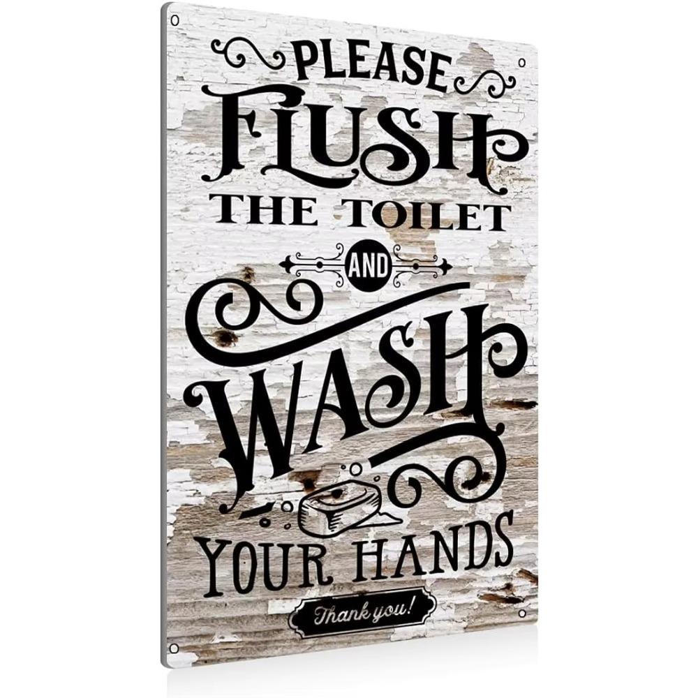 Vintage Stay Positive Skull Sign Metal Tin Sign Wall Décor Funny Retro Sign for Home Bedroom Halloween Decor Gift for Friends