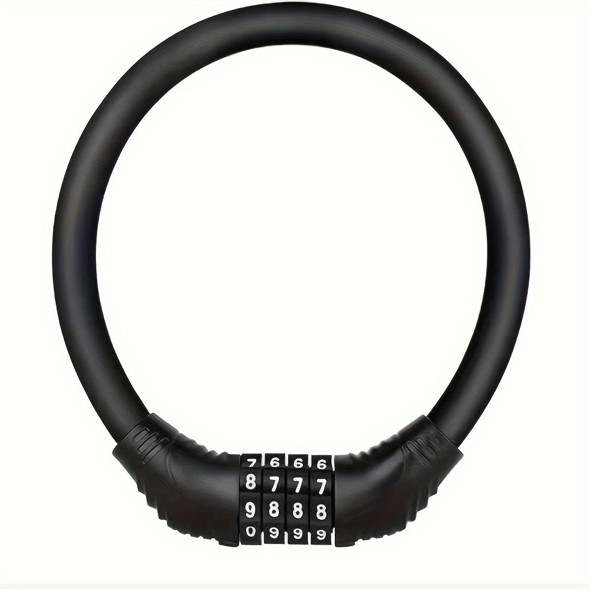 

Bike Lock Mountain Bike Portable Security 4-digit Code Bike Lock for Bicycle Motorcycle Scooter чёрный