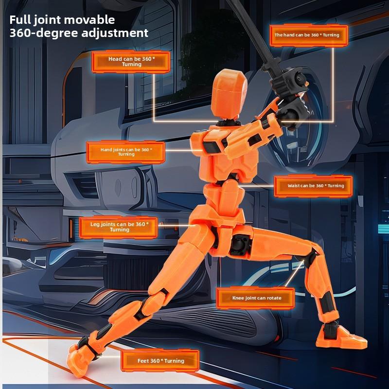 Inertia Control Robot Models Creative Action Figures Set With Joints Magnetic