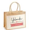 Sac de plage - PLANETEE - Jute avec poche Yolande en Vacances - Coton - Multicolore - Grande contenance