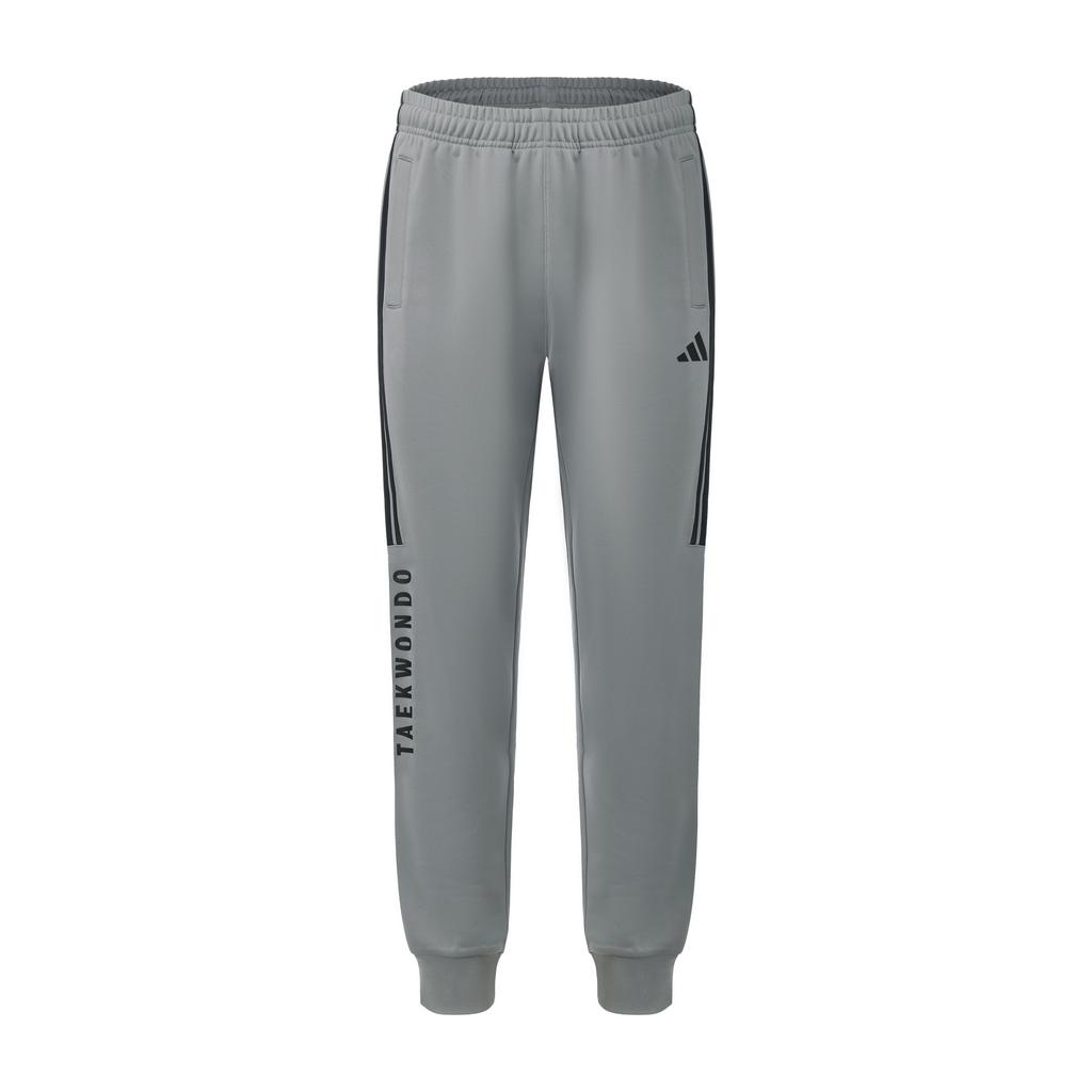 Adidas Taekwondo Series Logo Side Stripe Elastic Retro Cuffed Knit Sports Pants Unisex bottoms Dark-Gray TR30P1R1TK-GYB