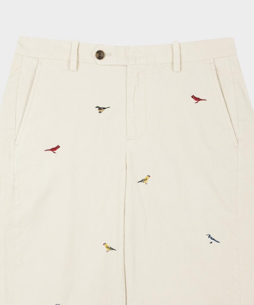 BROOKS BROTHERS Regular Fit 15W Corduroy Bird Pattern Chino Pants (Beige) (Bbpcmnf404)
