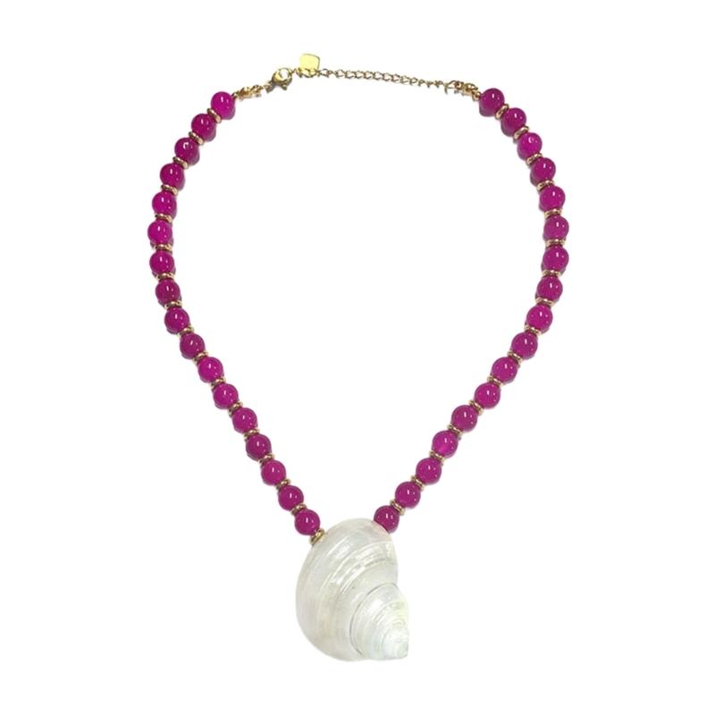 Bohemian Style Conch Pearls Necklace Natural Shell Earrings Jewelry Necklace Accessories For Women Holiday Gift