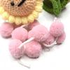 Cashmere Polyester Bayberry Ball Pendant – High Elasticity Handmade DIY Plush Hair Accessory