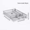 Multi-Compartment Metal Mesh Desktop Organizer Tray