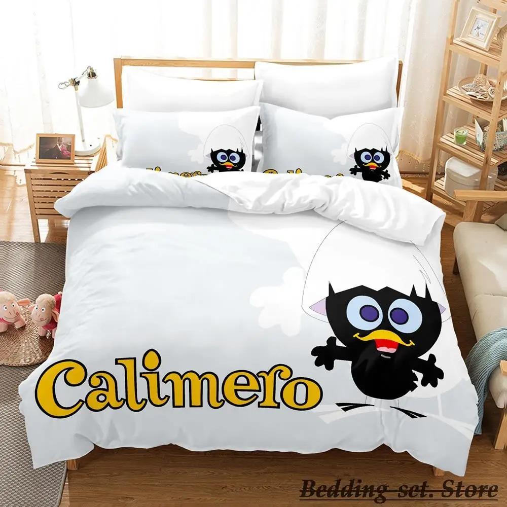 Calimero Bedding Set Single Twin Full Queen King Size Bed Set Aldult Kid Bedroom Duvetcover Sets 3d Anime Kawaii Bed Tool
