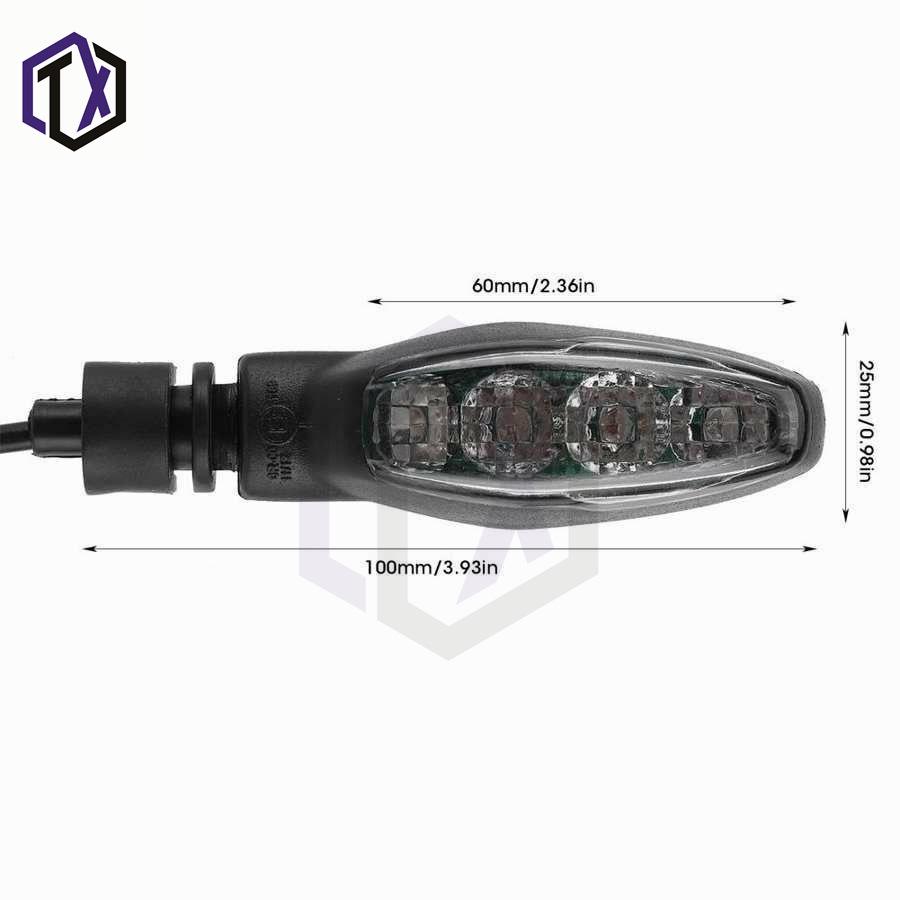 Front & Rear Turn Signals for Triumph Street Triple 675, Tiger 800, Rocket, and Trident 660