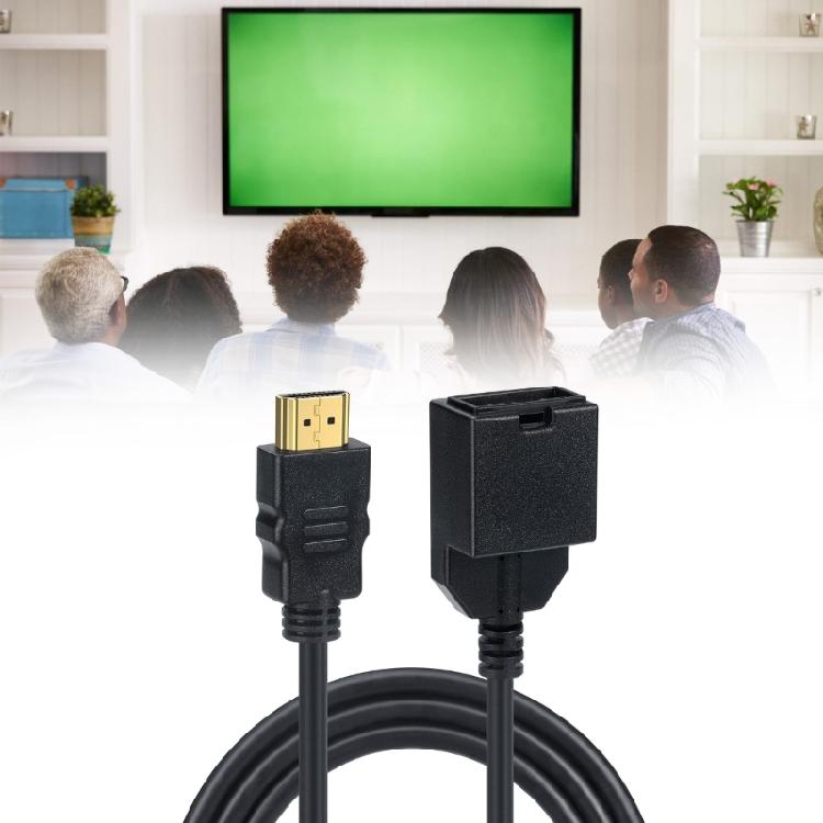 Highly speed Hdmis Extension Cord Clear 1080p Hdmis Extender Ethernet Supported 1.5m Durability Design for Auto Devices