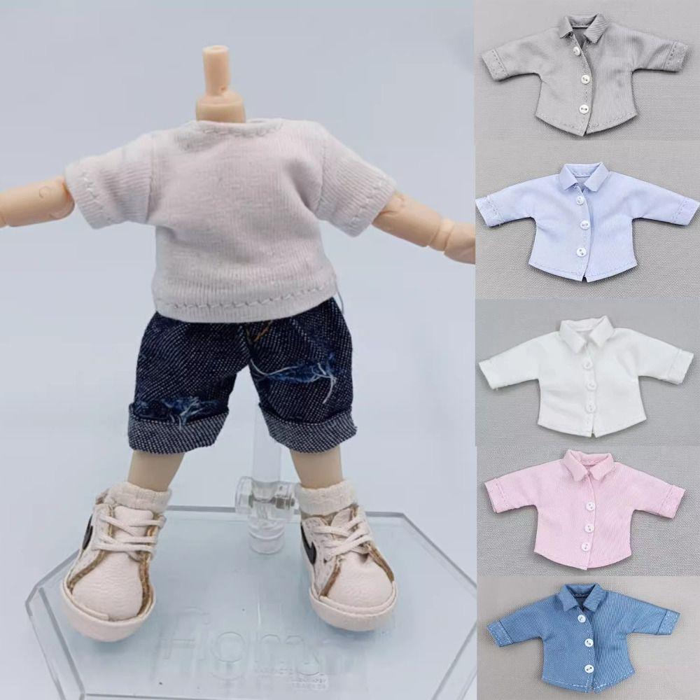 

Long Sleeve Doll Clothes Fashion Casual Wear Shirts 1/11 ob11 Dolls/1/12 Bjd Dolls 9