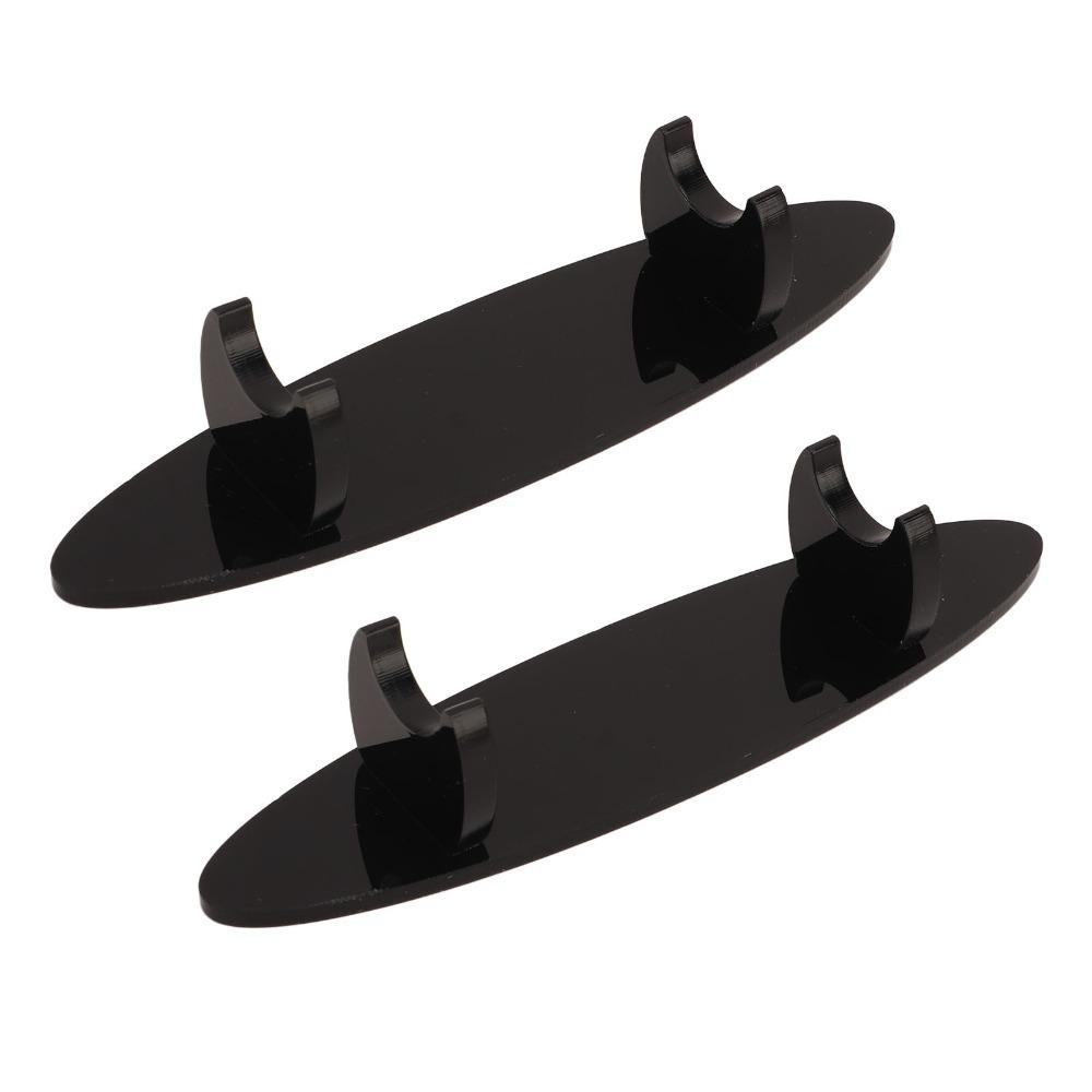 2Pcs Acrylic Pen Holder 2pcs Set Desktop Desk Organizer Creative Transparent/Black Display Stand Stationery Organize
