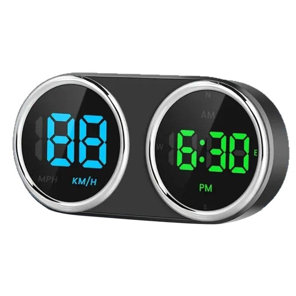 7-Farben HUD GPS-Tachometer Digitale Uhr mit Geschwindigkeitsüberschreitungsalarm KMH MPH