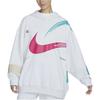 Nike Year Of The Rabbit CNY Series Sportswear Oversized Knit Hoodie Women Tops White FD4798-121