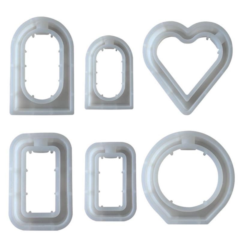 Hydroponic Mould Flowerpot Vase Epoxy Resin Crystal Glue Molds Round Square Heart Test Tube Flower Breeding Silicone