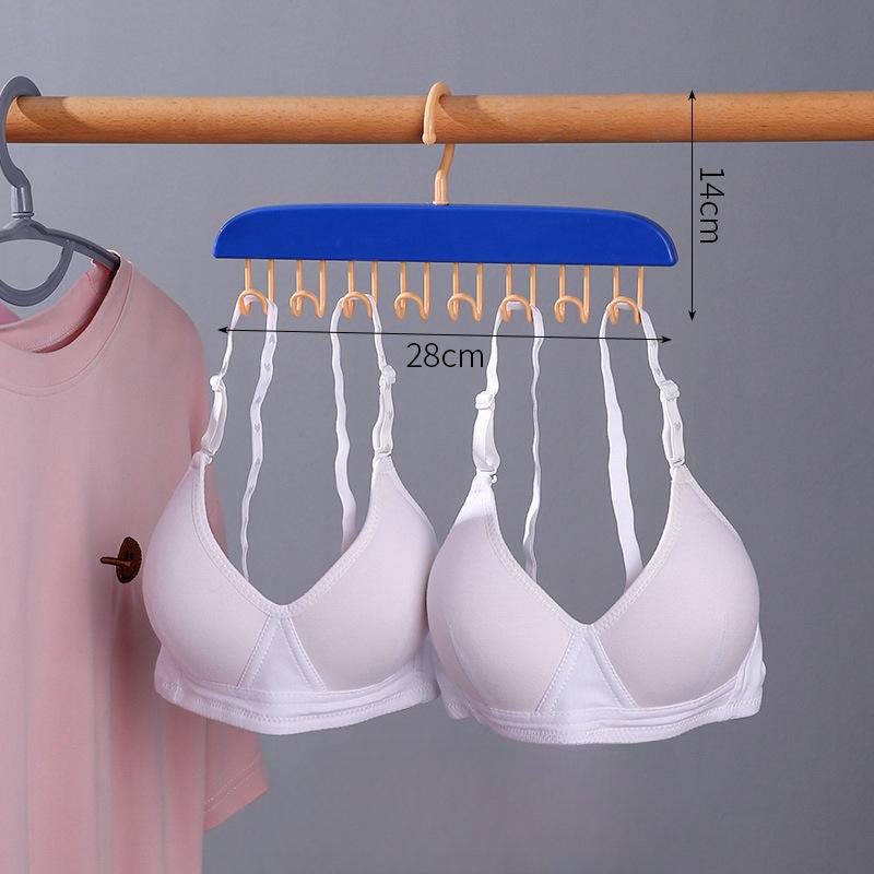 8 Hook Hanger Multi-functional Underwear Vest Storage Tool Home Student Dormitory Hook Traceless Drying Rack