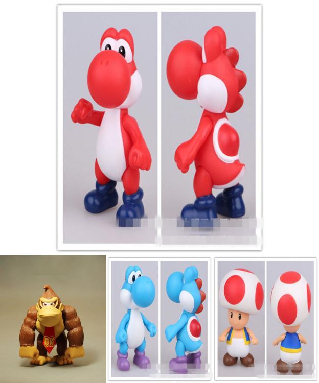 Super Mario Bros Luigi Bowser Princess Peach Plastic Action Figures For Collectors And Display Enthusiasts