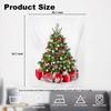 Christmas Wall Tapestry, Tree Wall Hanging Large Tapestry Decoration Polyester Fiber White Hem Around for Dorm Room Bedroom