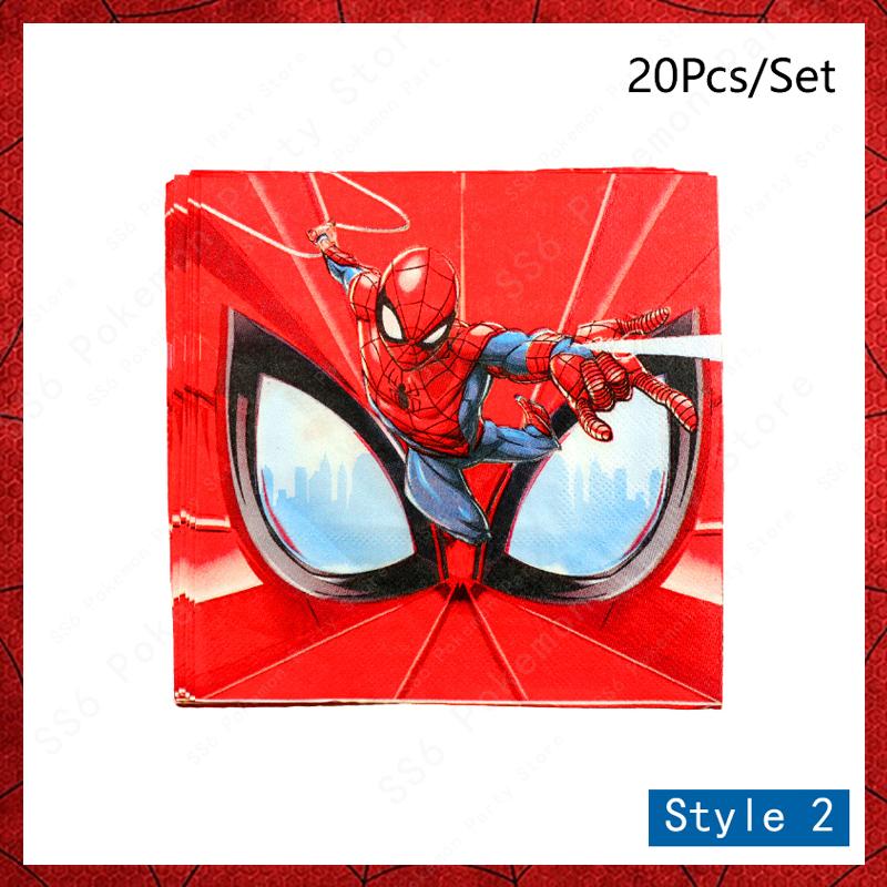 Spiderman Birthday Party Decor Itemations Disposable Tableware Plate Cup Napkins Bags Spidey Party Birthday Decor Itemation Supplies Set