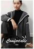 Women's 100% Wool Mid-Length Korean Style Hooded Overcoat - 2026 Premium Cardigan.