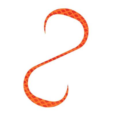 SHIMANO Tairaba Necktie Honetsuki Batabata Curly ED-R08Y 010 Orange Akarame