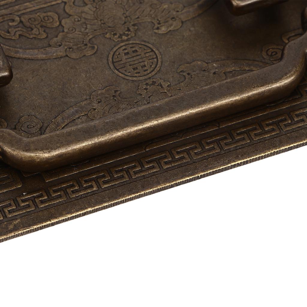 Antiker Schubladengriff Viereckiger Fledermausgriff Antiker Chinesischer Retro Schubladengriffe mit 2 Schrauben für Schranktüren