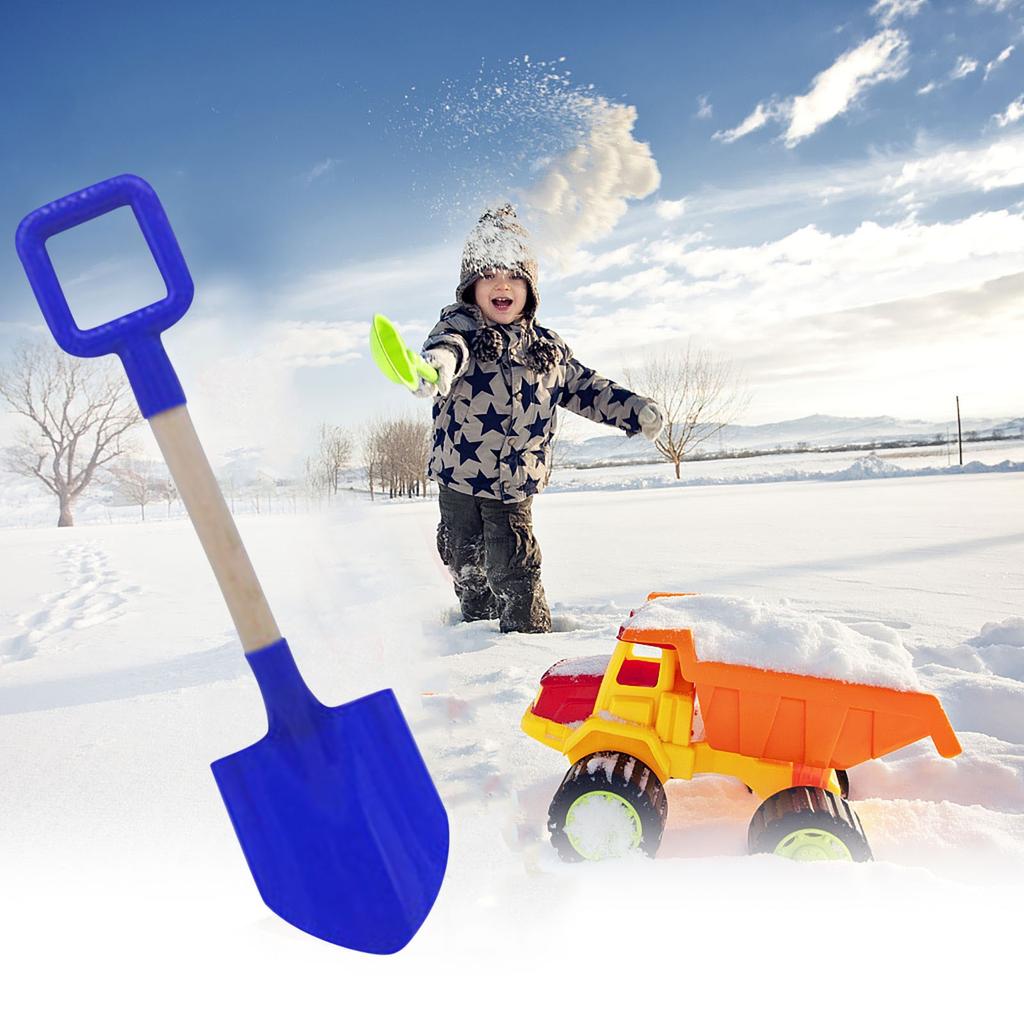 1PCS Children's Snow Shovel Children's Beach Shovel With Wooden Handle