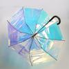 Creative Color Changing Umbrella Transparent PVC Long Handle Umbrella Windproof Colorful Girls Umbrellas Guarda Chuva Gift SY323