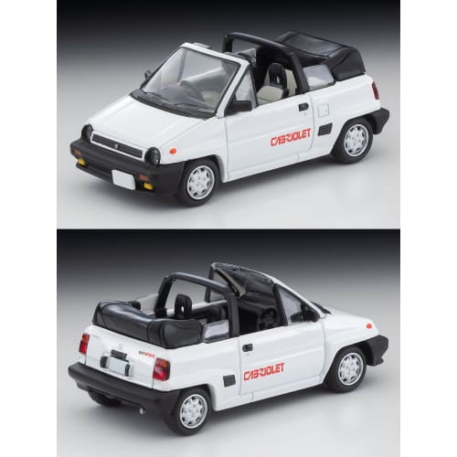 Tomytec Tomica Limited Vintage Neo 1/64 Scale LV-N262b Honda City Cabriolet (White, 1984 Model) - Finished Product
