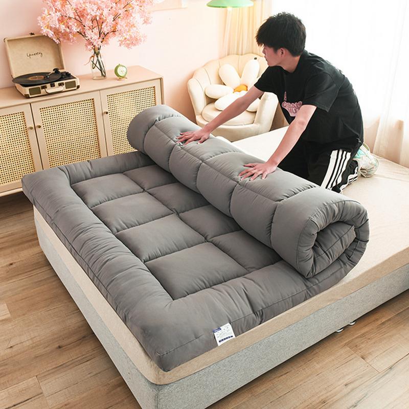 Soft Down Mattress Car Sleeping Mat Tatami Breathable Thickened Non-slip Thickened 8cm 1.2m 1.5m Soft Cushion Quilt Tatami Mat