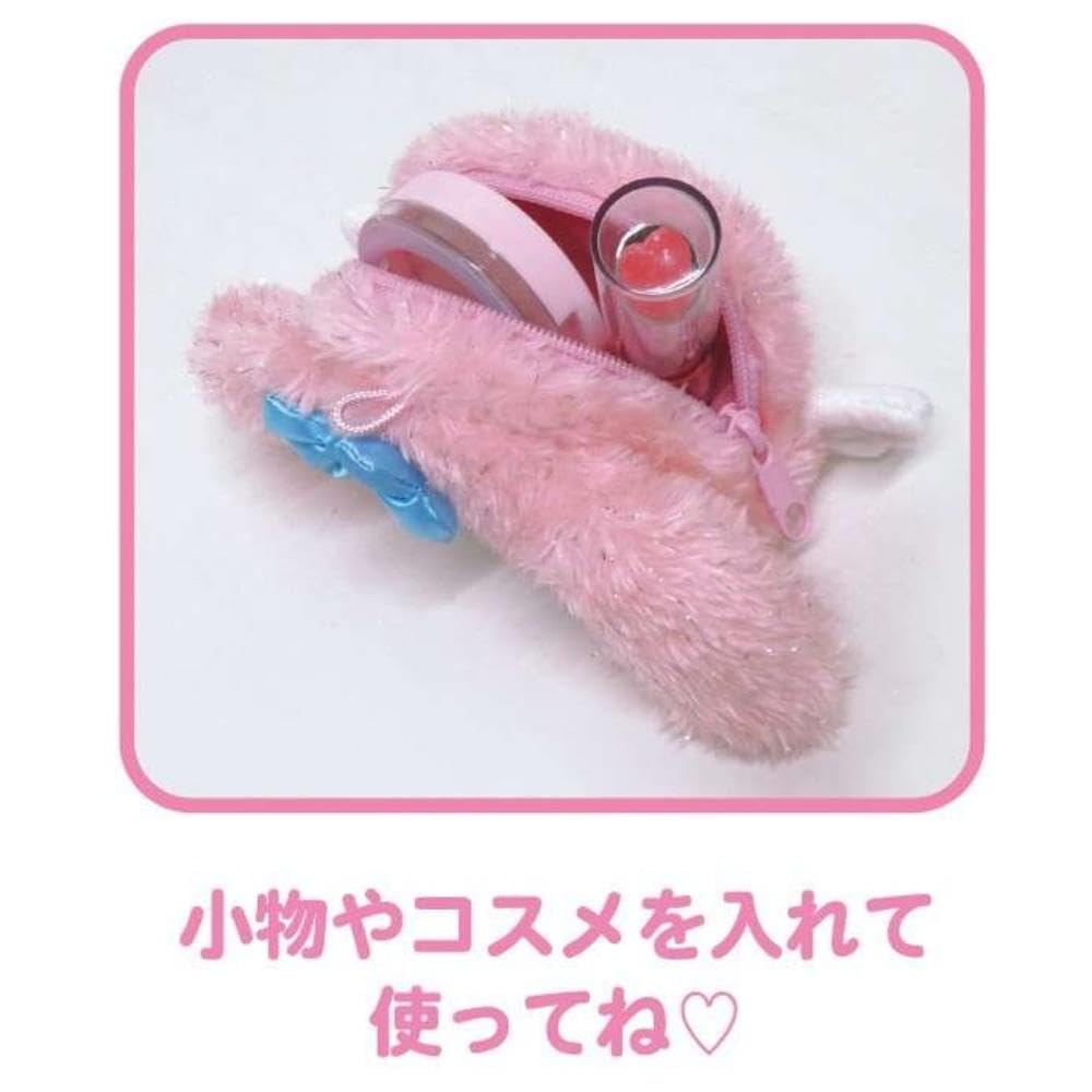 K Company My Melody Kuromi (Angel Series) Face Mini Pouch, My Melody, Pink, MK-FMP-MMP, H7 X W14.8 X D3.5cm