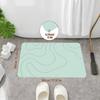 40x60cm Diatomite Bath Mat Toilet Foot Mat Entryway Rugs Kitchen Indoor Bathroom Rugs Floor Mat Anti-Slip High Water Absorption