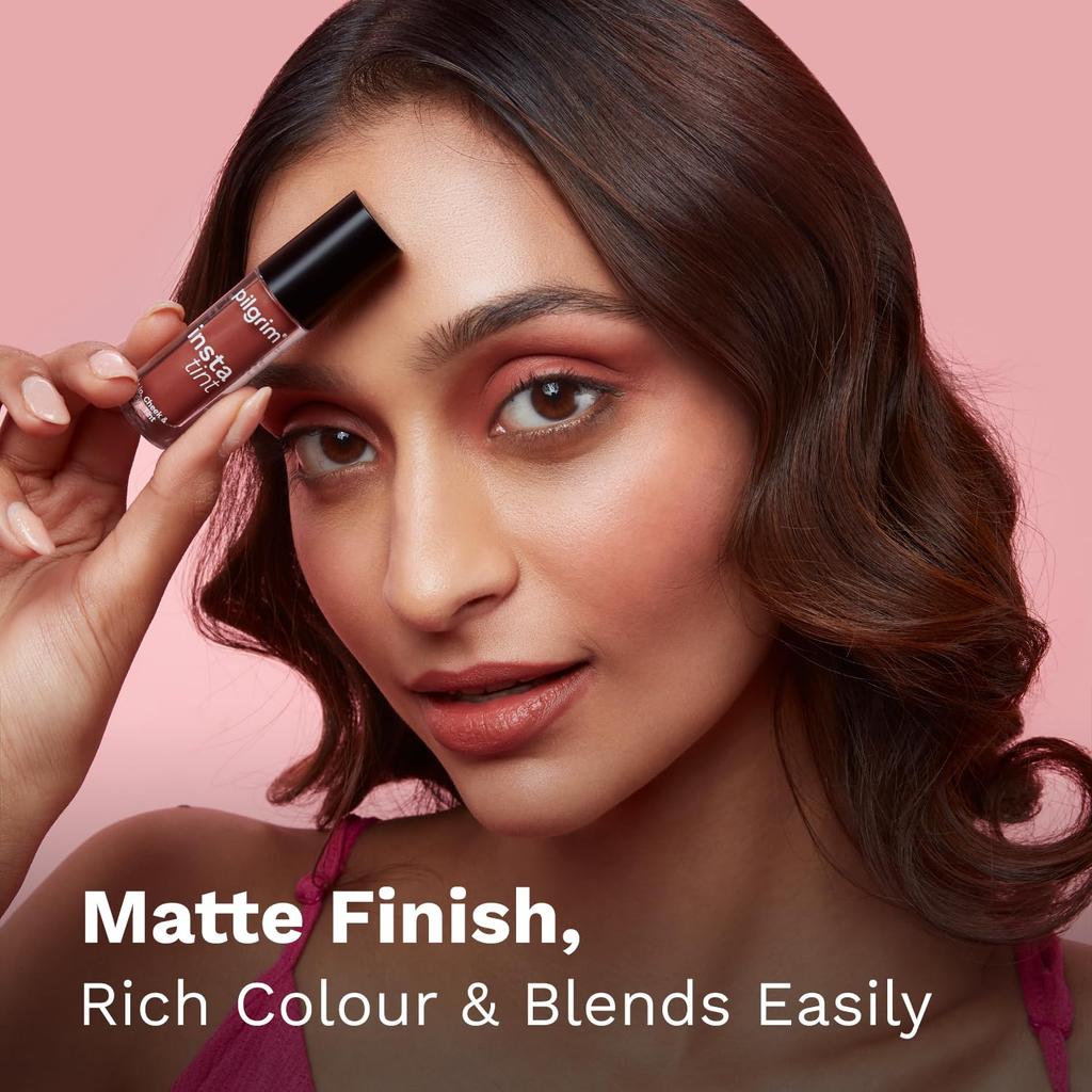 Pilgrim 3 In 1 Lip Cheek Eye Tint Cream 2.5Gm Long-Lasting Lightweight Blends Easily Spanish Squalane (The Brown Trend -03)