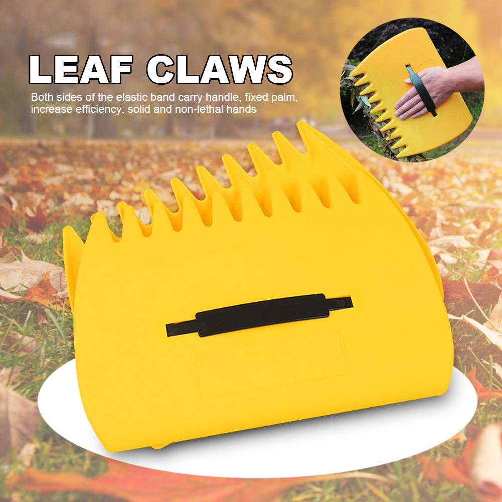 Leaf Grabbers Comfortable Handheld Leaf Rake Serrated Outdoor Leaf Trap for Picking Up Leaves Grass for Clippings Shrubs Garbage