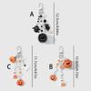 Halloween Pumpkin Skeleton Specters Keychain DIY Accessory With Zinc Alloy Charm For Party Decorations