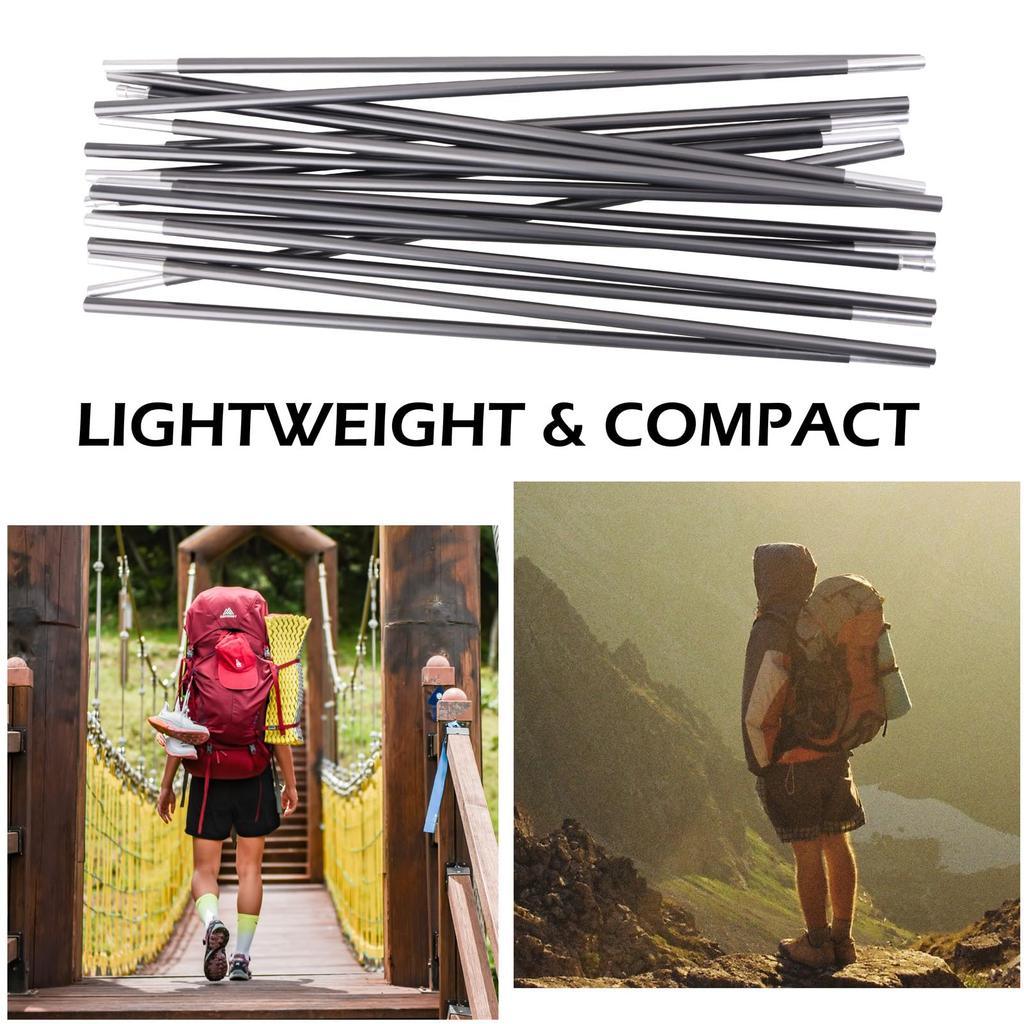 Azarxis Lightweight Aluminum Replacement Tent Poles for Tent for Camping and Outdoor Use of Frames, Corrosion-Resistant, (Set 2)