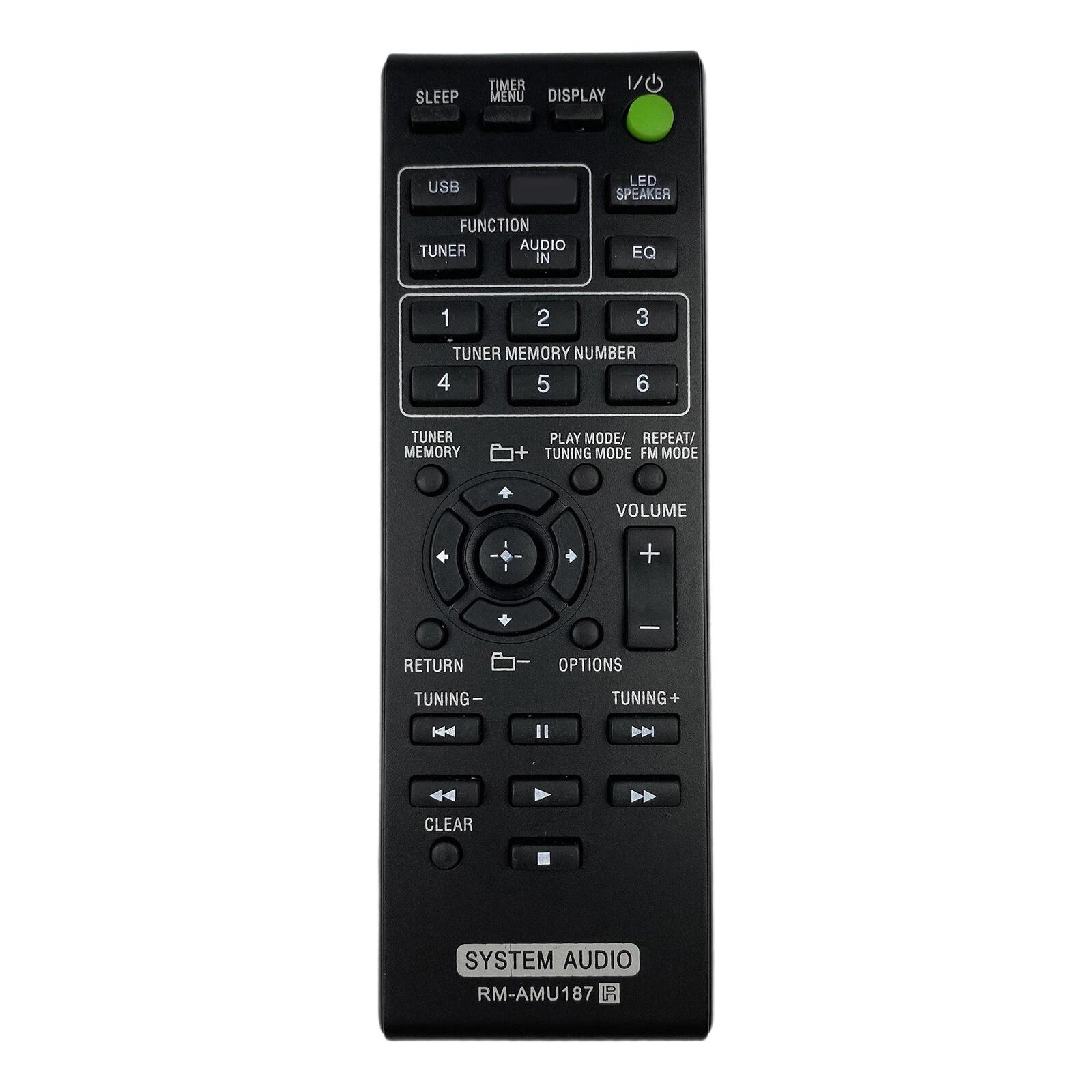 RM-AMU187 Remote Controller Repair for Individual Sound System Remote Control with High Sensitivity Button 1
