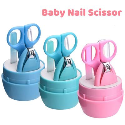 Nagelschere für Neugeborene, Baby-Nagelpflege-Tool, kindersicherer tragbarer Nagelknipser, Trimmer, Pinzette mit Box, Kinder-Maniküre-Set
