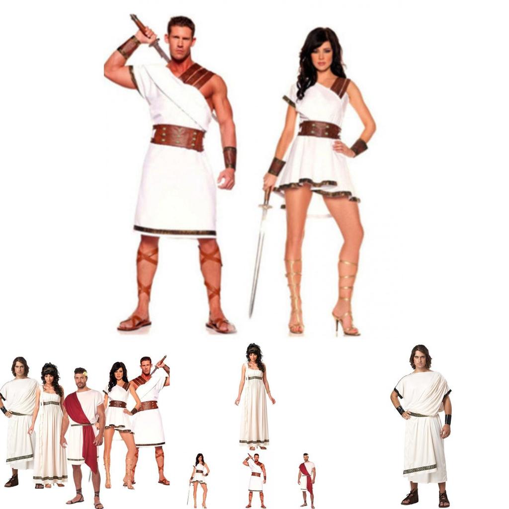 Elegante Costume di Halloween da Principe Arabo, Dea Greca, Regina, Principessa Per Tutti i Generi, Esibizioni sul Palco, Disponibile in Diverse Taglie e Colori Vivaci