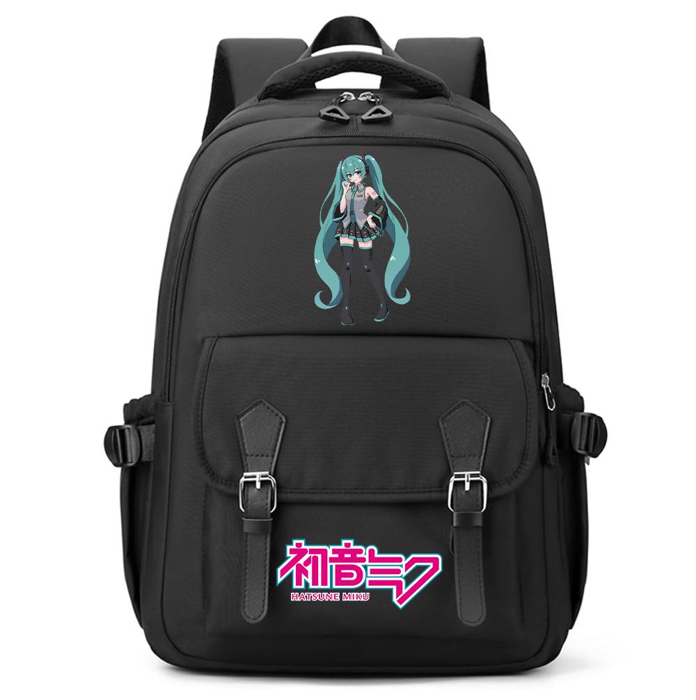 Anime Hatsune Miku Printed Large Capacity Backpack for Teenger Student Girl Boy Schoolbag Bookbag Women Waterproof Travel Bag Bookbag Mochila Gift