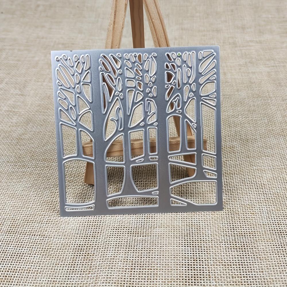 Square Frame Forest Metal Cutting Dies Scrapbooking Silvery Carbon Steel Embossing Die Cut Stencil DIY Photo Album Card Making