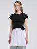 ETMON Cap Sleeve T-Shirt, Black