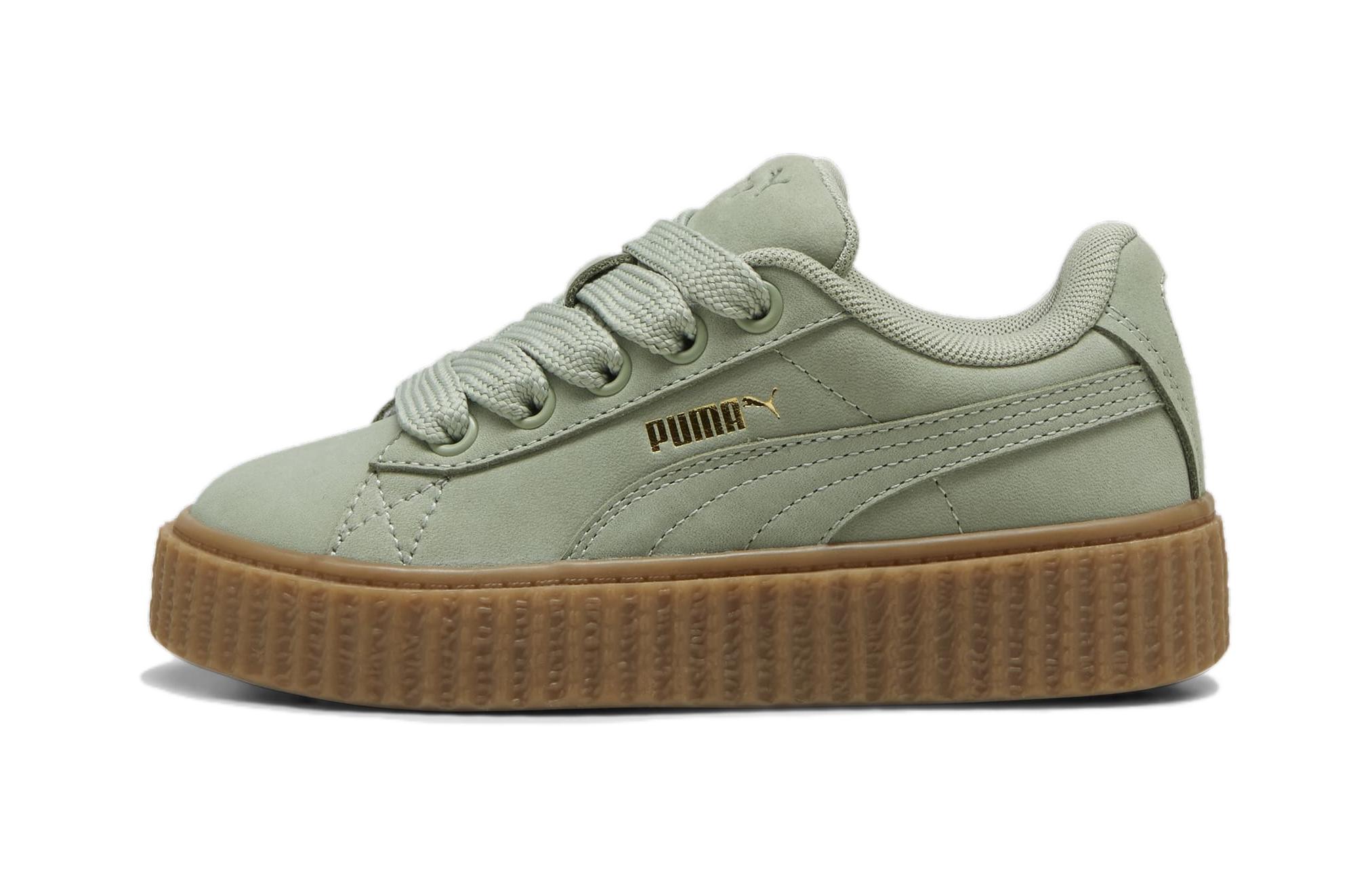 Puma Fenty X Creeper Phatty Little Kid  Earth Tone Pack - Green Fog  399867-02 32.5