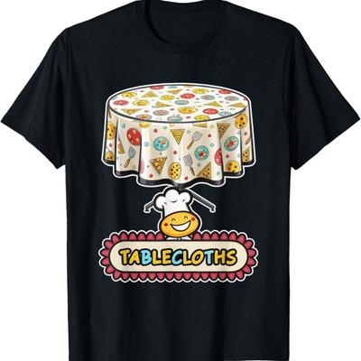 Tablecloths Fun And Colorful Chefs And Pizza Design T-Shirt