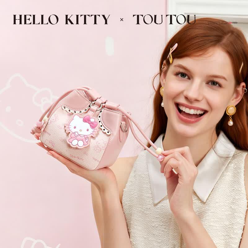 Hello Kitty Sugar Castle Drawstring Mini Bucket Bag Mini